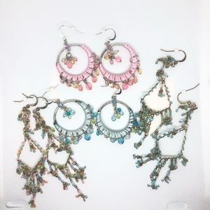 Earring Lot!   4 pair beaded earrings